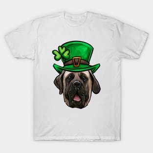 St Patricks Day English Mastiff T-Shirt